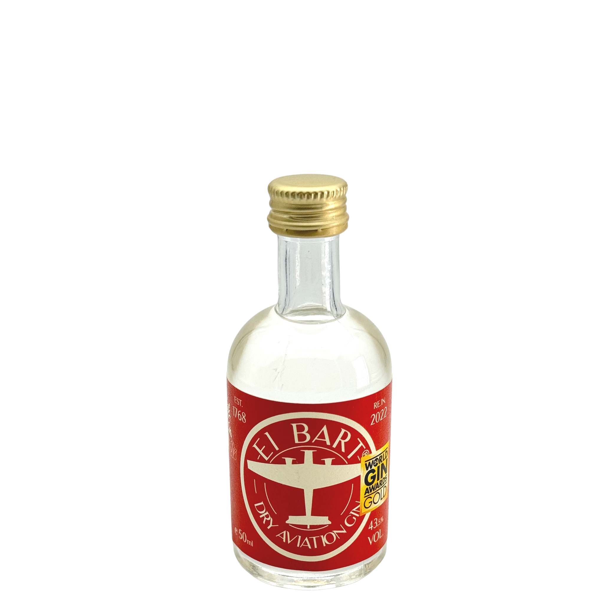 El Bart | Dry Aviation Gin | 43,5% VOL | 5 CL | Batch 003