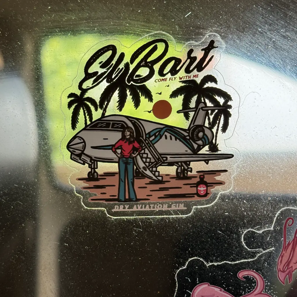 El Bart | Aufkleber Farrah 10x10